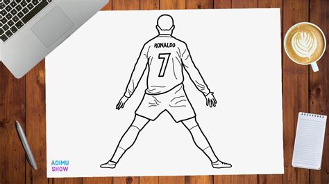 How To Draw Cristiano Ronaldos Siuuu Goal Celebration YouTube