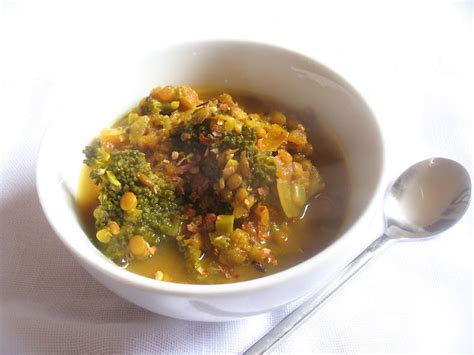 Spicy Brown Lentil Soup with Broccoli | Lisa's Kitchen | Vegetarian ...