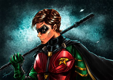 Robin Titans Artwork Wallpaperhd Superheroes Wallpapers4k Wallpapers