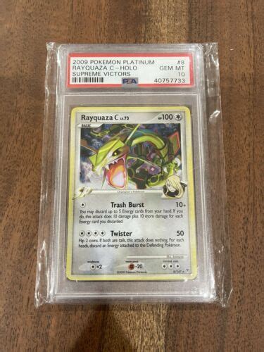 Search Collect On Twitter 2009 Pokemon Platinum Rayquaza C Holo PSA