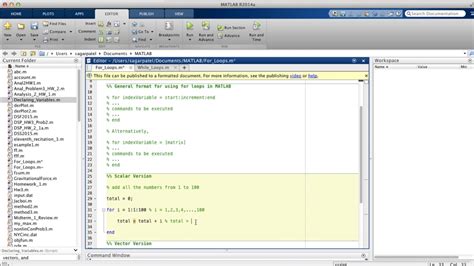 For Loops In Matlab Youtube