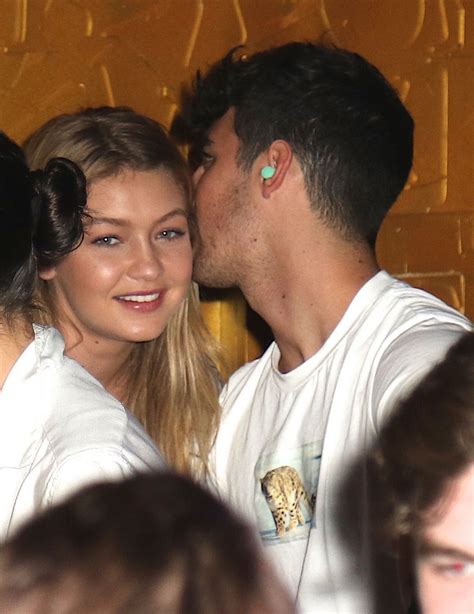 GIGI HADID and Joe Jonas at 1Oak Nightclub in New York 07/19/2015 ...