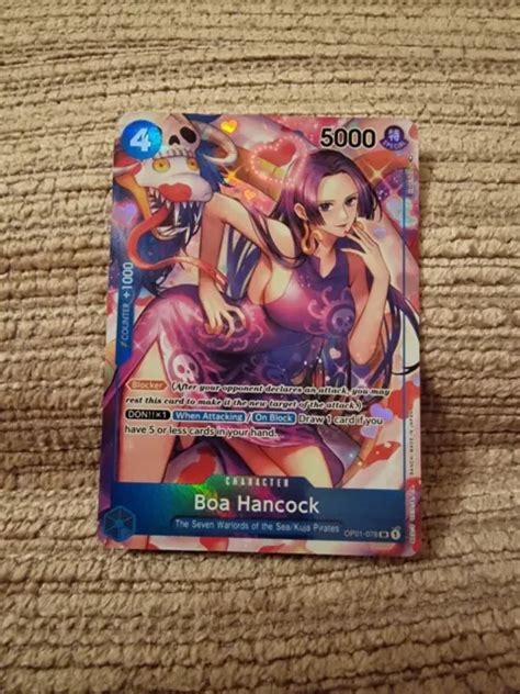 Boa Hancock Op01 078 Sr Alt Art Romance Dawn One Piece Tcg Eur 6928 Picclick It