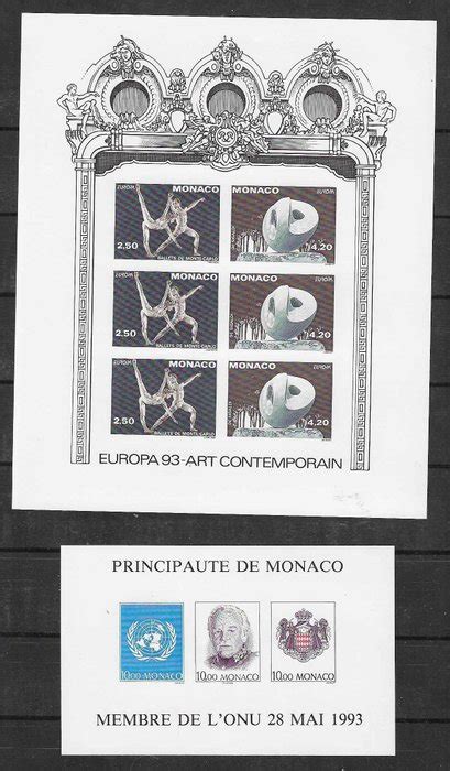 Monaco Europa Cept And Un Imperforate Yvert Catawiki