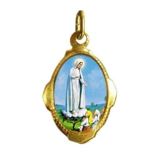 Pingente Medalha Nossa Senhora Aparecida Resinada