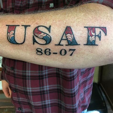 United States Air Force Forearm Tattoo - Veteran Ink