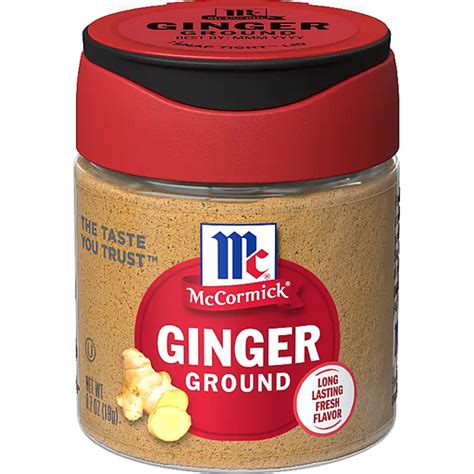 Mc Cormick Ground Ginger 0 7 Oz Spices Table Salt Rubs Festival