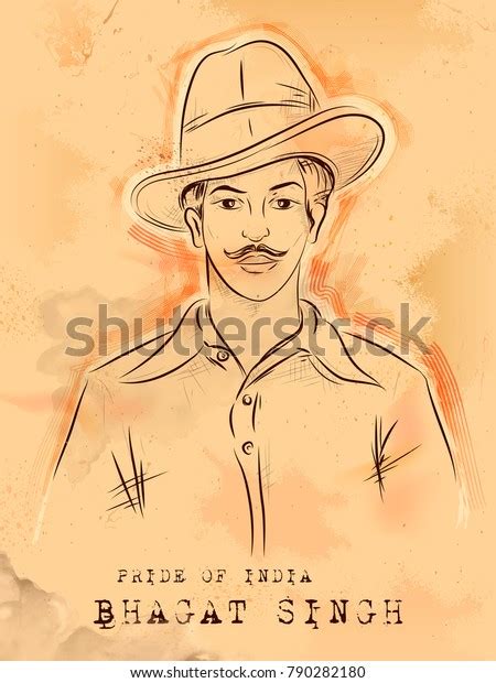 Illustration Vintage India Background Nation Hero Stock Vector Royalty