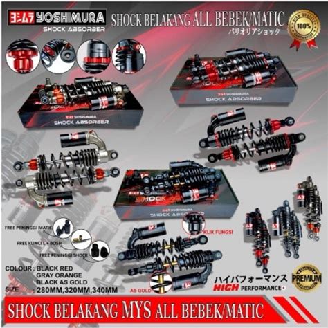 Jual Shock Yoshimura Ys Evo Series Plus Anting Universal Mm