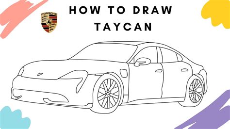 How To Draw Porsche Taycan Kitz Drawing Youtube