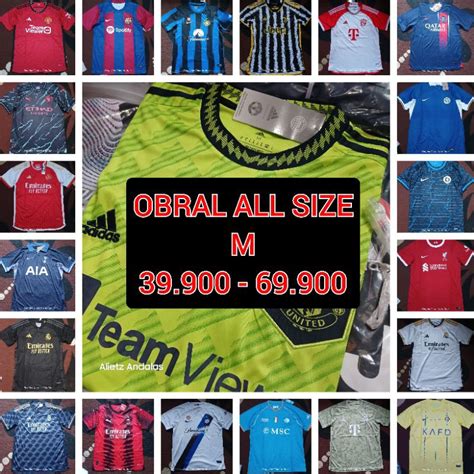 Jual Obral Allsize M Jersey Bola Go Thailand Import