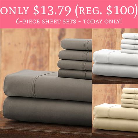 HOT Only Regular Piece Sheet Sets Today Only Deal Hunting Babe