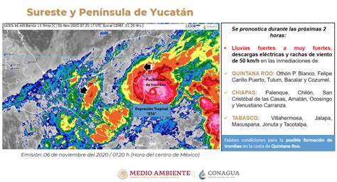 Eta Regresó Al Mar Caribe Esta Será Su Trayectoria Este Viernes 6 De