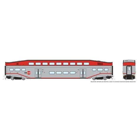 ho bilevel commuter car caltrain cab  coaches   rapido