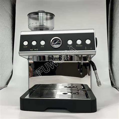 M Quina De Caf Espresso Con Molinillo Cafetera Profesional Americana