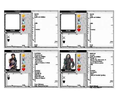 4ad Character Sheet Pdf Role Playing Games Leisure