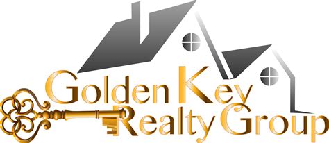 Golden Key Realty Group With House Background Graphic Design Free