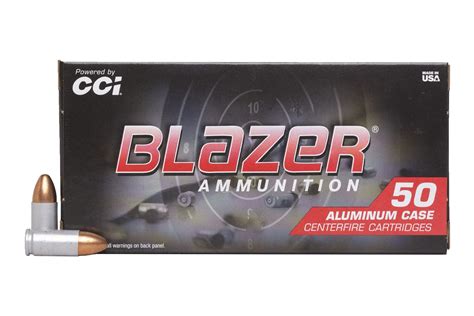 Shop CCI 9mm 115 Gr FMJ Blazer Aluminum 50 Box For Sale Online