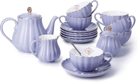 Amazingware Porcelain Tea Set Tea Cup And Saucer Set