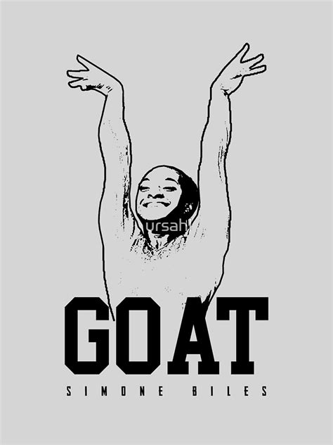 Simone Biles Goat Poster For Sale By Ursahl Redbubble