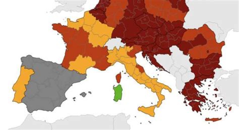 Covid Italia Mappa Ecdc 3 Regioni Rosse Bolzano Rosso Scuro