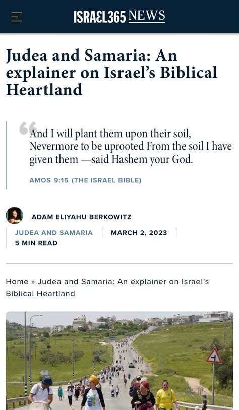 Judea and Samaria: An explainer on Israel’s Biblical Heartland - Regavim