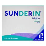 SUNDERIN 400MG ORAL C 6 TAB CEFIXIMA Emerita Farmacias