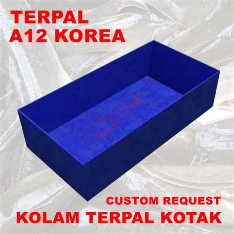 Jual Kolam Terpal Kotak Request Custom Ikan A Korea Ukuran Rekues