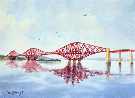 Forth Bridge - Scotland - Painting With Watercolors