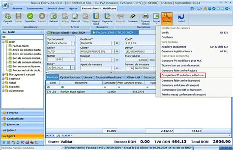 Nexus ERP Asociere Facturi La Solicitari SPV Sau La Mesaje SPV E
