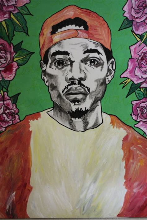 Chance The Rapper Original Art 30x40 Mixed Media On Canvas Mixed