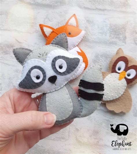 Felt Woodland Animals Forest Animals Woodland Nursery Decor Etsy