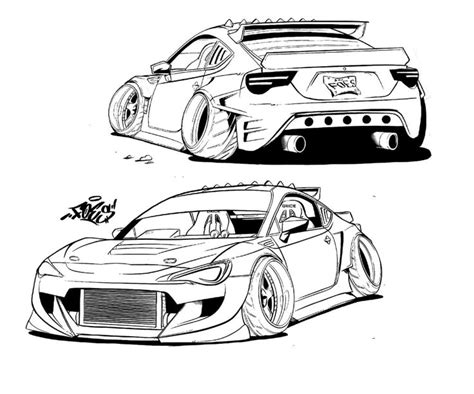 Toyota Supra Car Coloring Pages