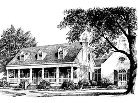 Louisiana Garden Cottage House Plans By John Tee