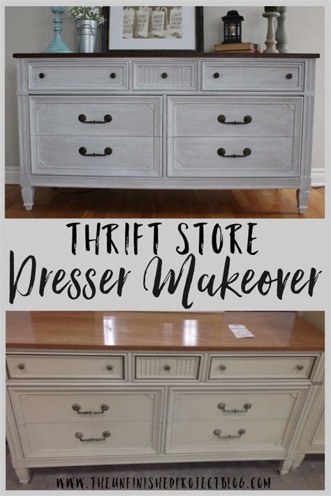 Thrift Store Dresser Makeover Dresser Makeover Dresser Thrift Store