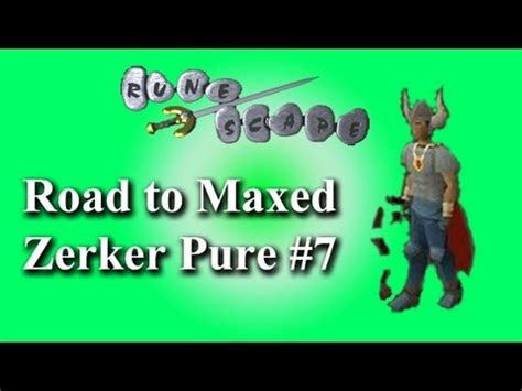 Runescape Road To Maxed Zerker Pure Progress Video Youtube