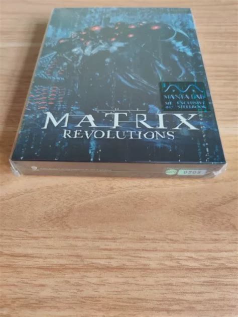 Manta Lab The Matrix Revolutions Exclusive K Uhd Steelbook Full Slip