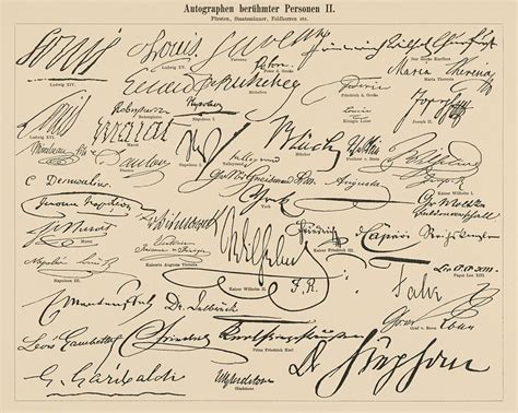 Autographs Famous Figures 2 1894 Free Photo Rawpixel