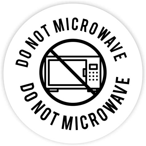 Koyal Wholesale Round Small Business Labels Do Not Microwave Set Of