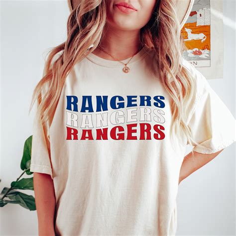 Rangers Shirt Rangers Retro Rangers Tshirt Baseball Shirt Etsy