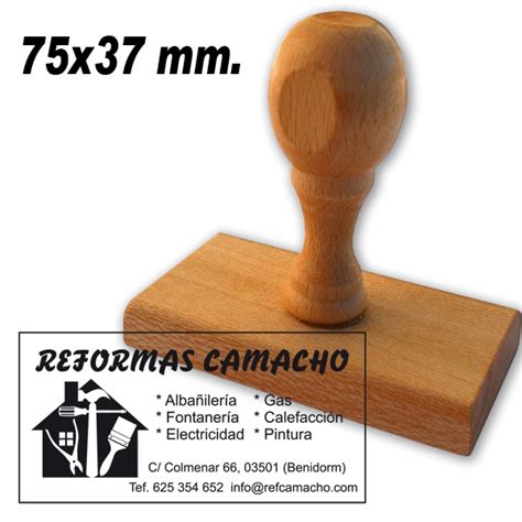 Sello Caucho Montura Madera X Sellos Oficina