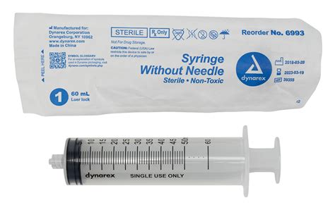 Medical Equipment And Supplies Medical Supplies Syringe 60cc Luer Lock