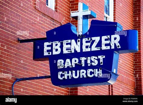 Ebenezer Baptist Church Stock Photo - Alamy