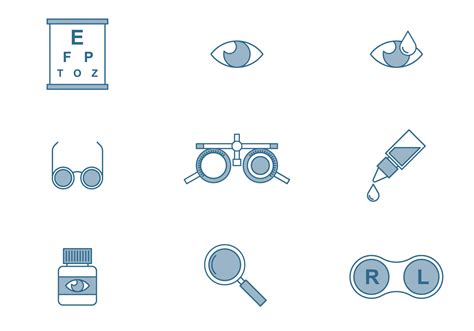 Optometry Icons 154210 Vector Art at Vecteezy