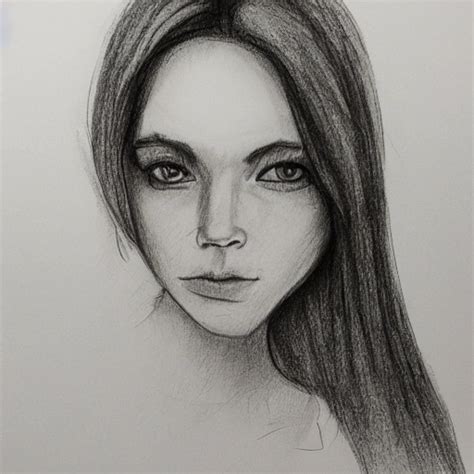 Woman Pencil Sketch Arthub Ai