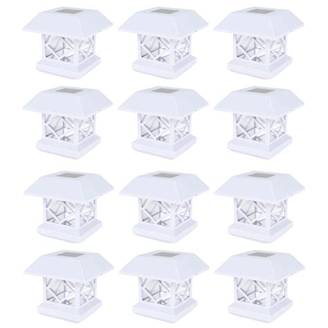 Solar Post Cap Light, White (12-Pack) - Walmart.com