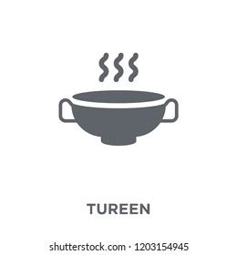 Tureen Icon Tureen Design Concept Kitchen Stock Vector Royalty Free