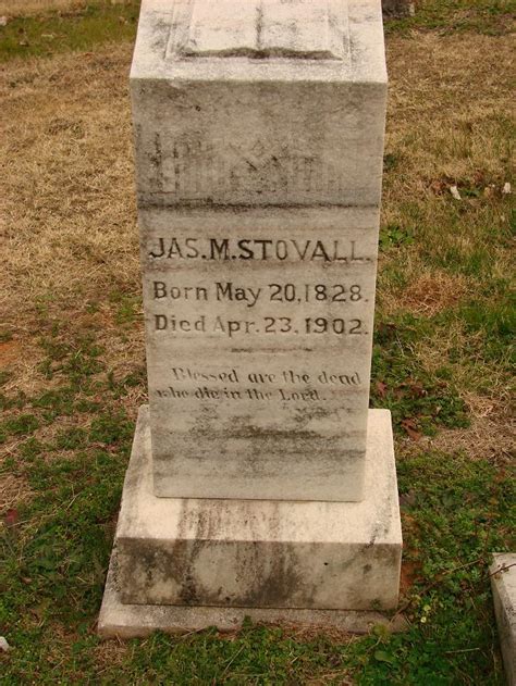 James M Stovall 1828 1902 Find A Grave Memorial