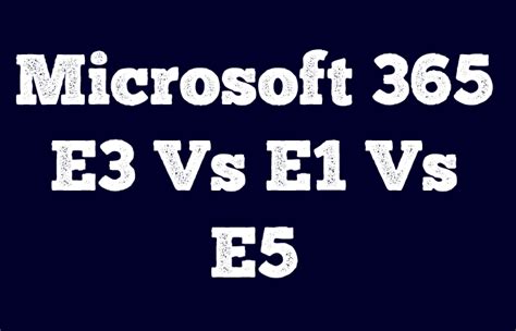 Microsoft 365 E3 – Business Plan And Licensing Tips