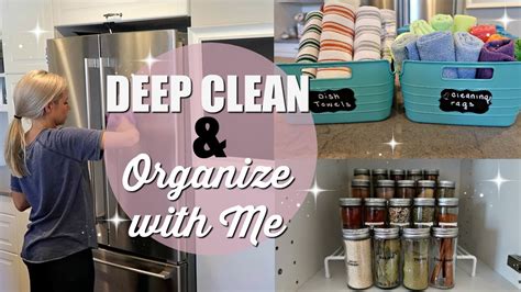 Deep Clean And Organize With Me Clean With Me 2018 Extreme Cleaning Motivation Kitchen